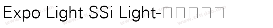 Expo Light SSi Light字体转换